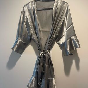 Satin robe